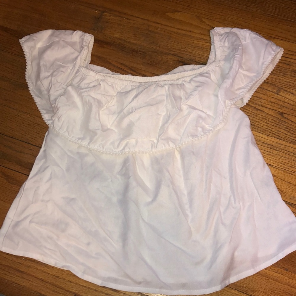 flowy white top